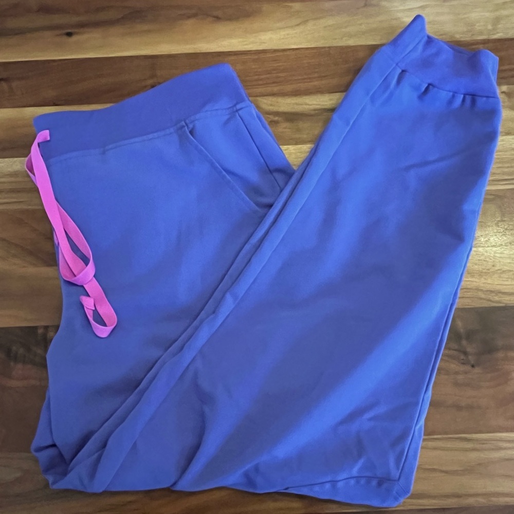 Purple Joggers with Pink Accents